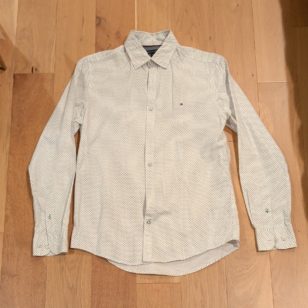 Tommy Hilfiger White Patterned Casual Shirt